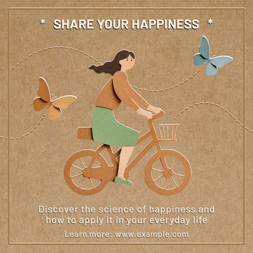 Share your happiness Instagram post template