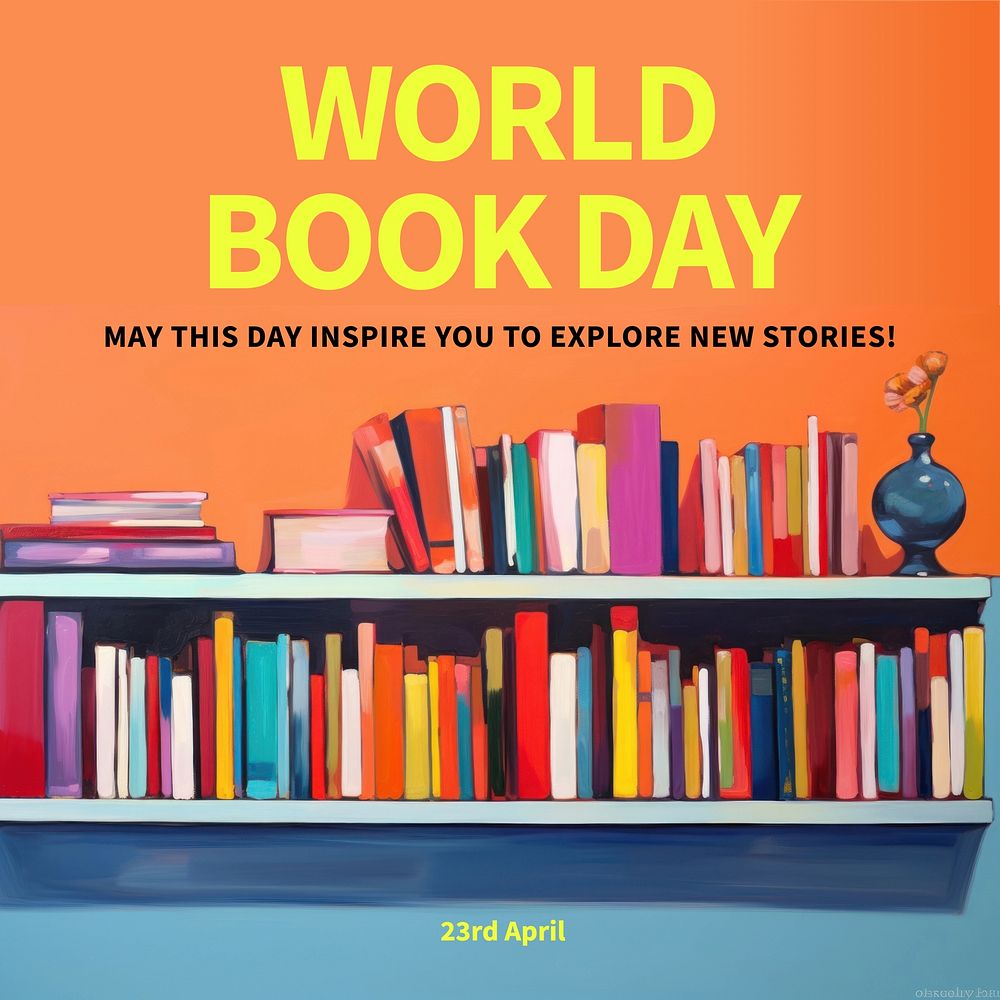 World Book Day Instagram post template