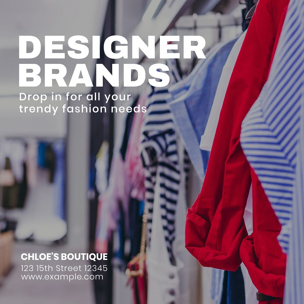 Designer brands Instagram post template