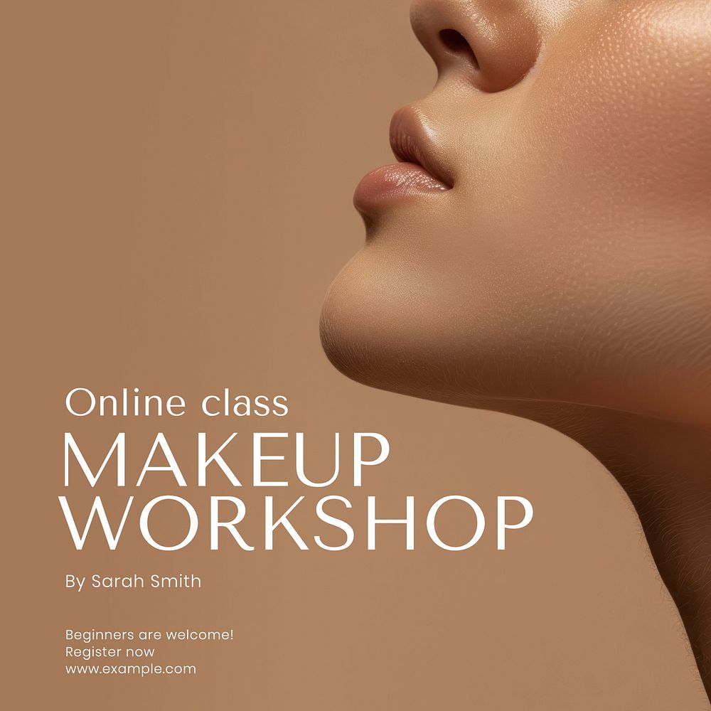Makeup workshop Instagram post template