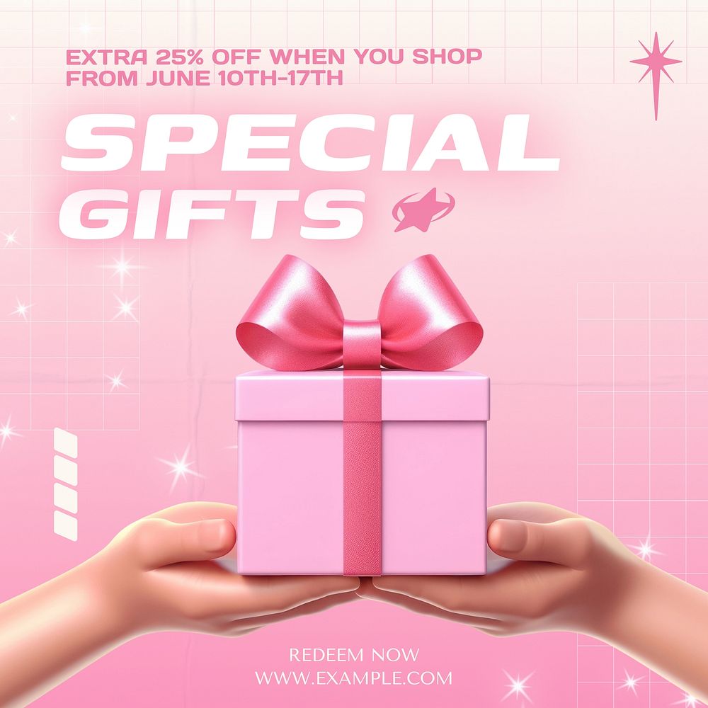 Special gifts Instagram post template