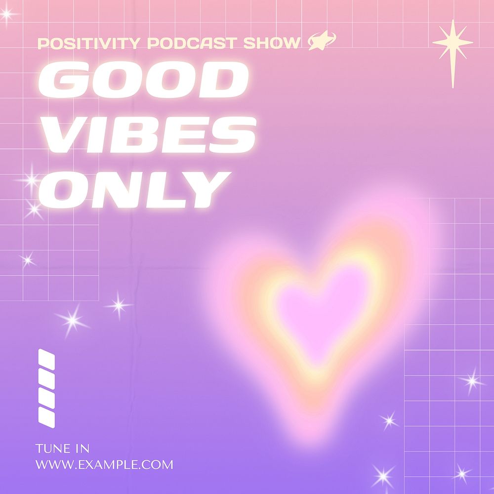Good vibes only Instagram post template  