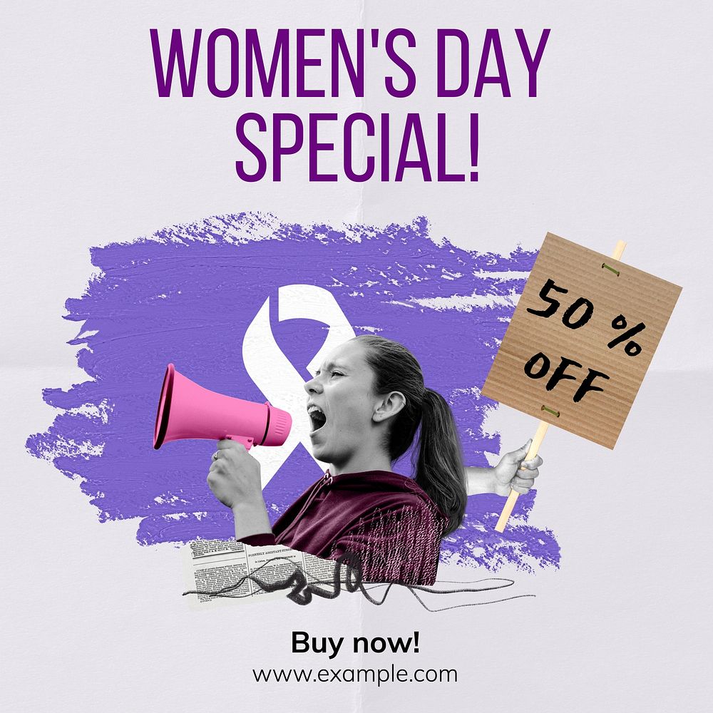 Women's day deal Instagram post template  