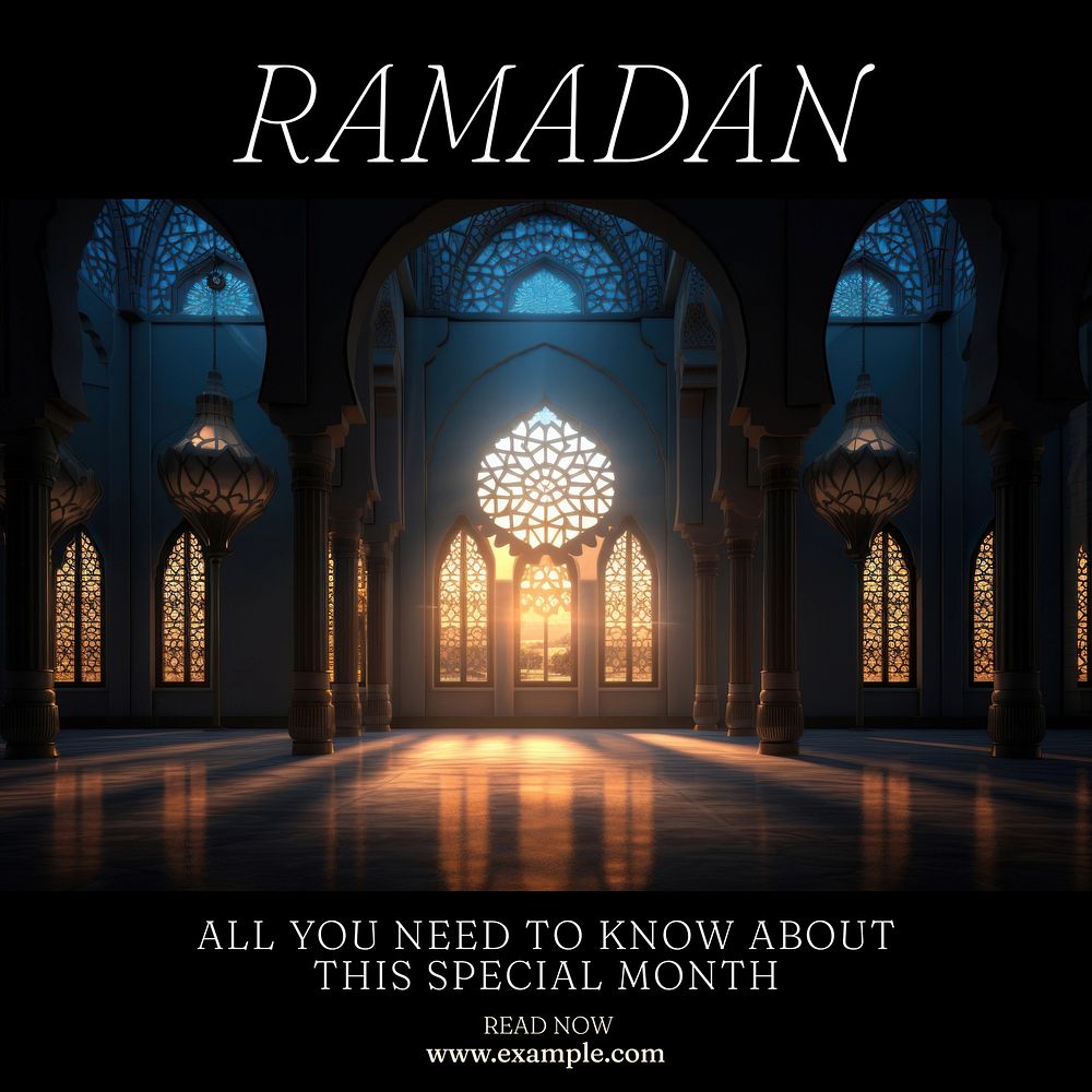 Ramadan Instagram post template
