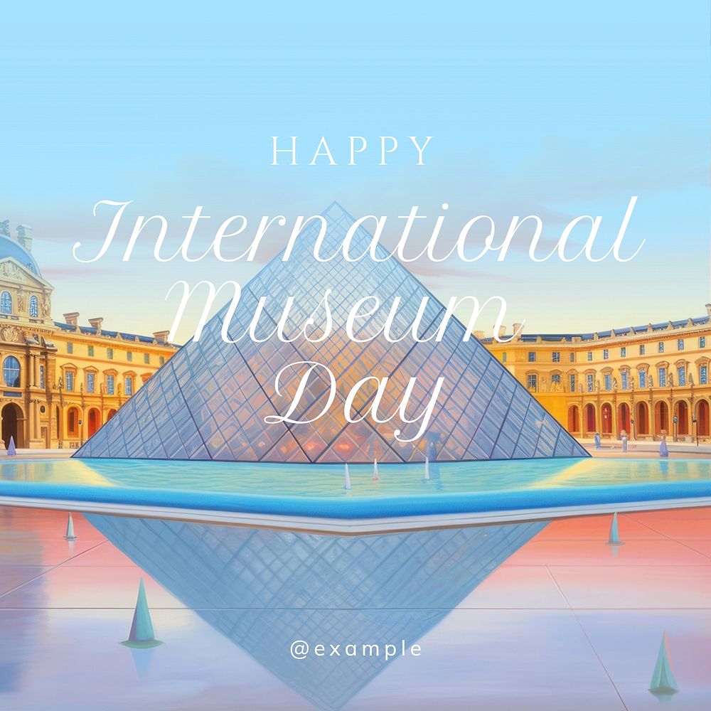 international Museum Day Instagram post template