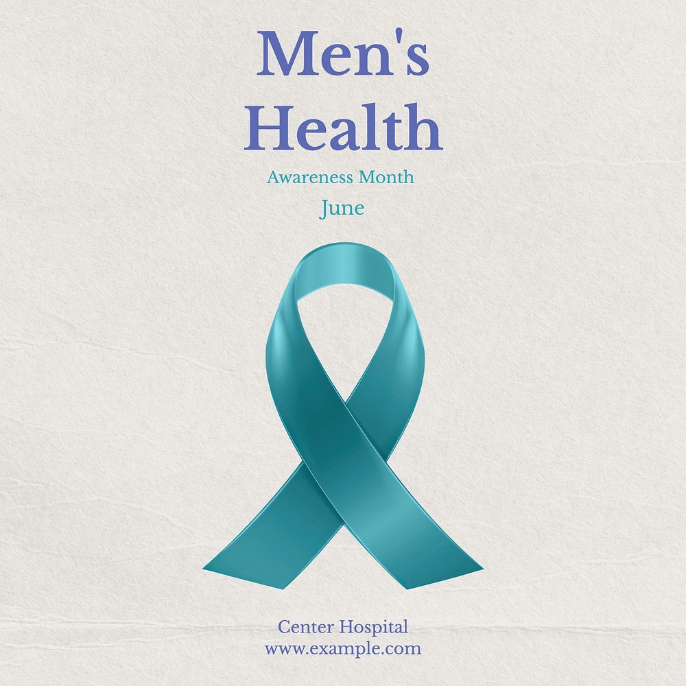 Men's health Instagram post template