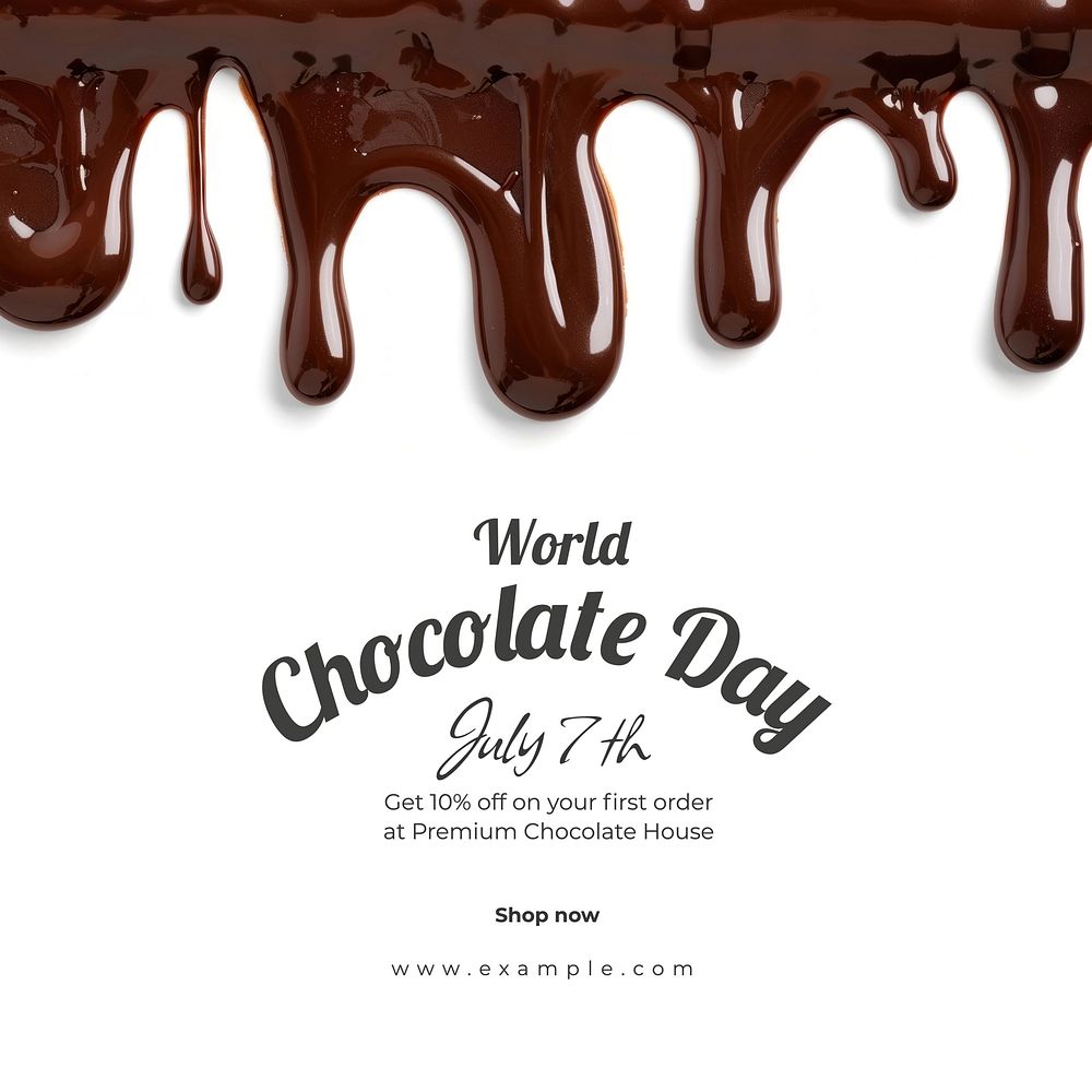 Chocolate day Instagram post template