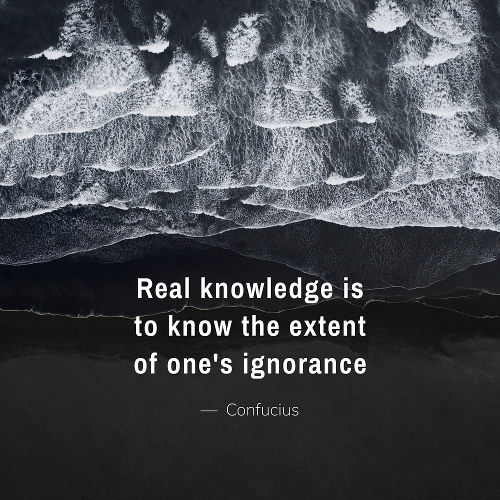Knowledge quote Instagram post template