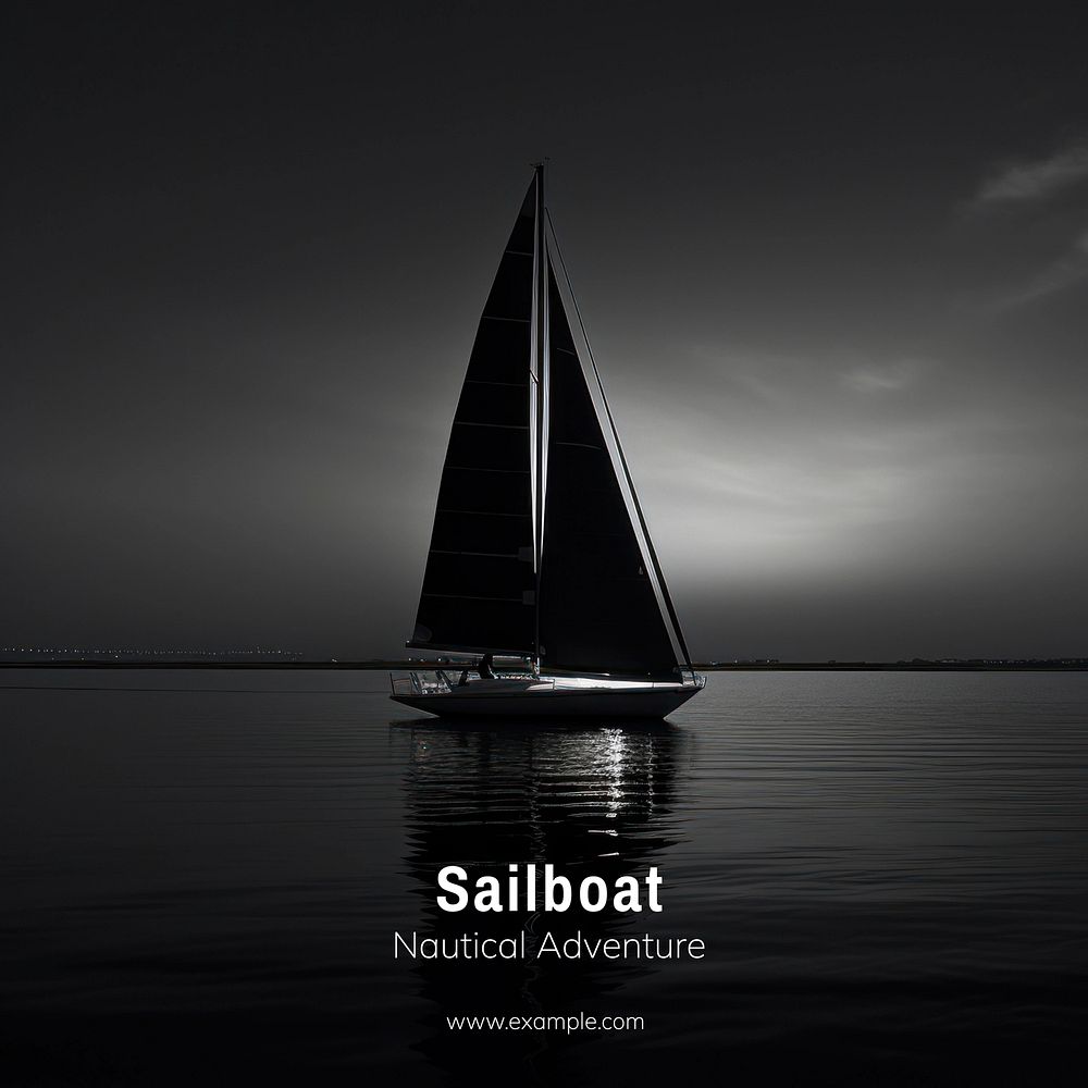 Sailboat Instagram post template
