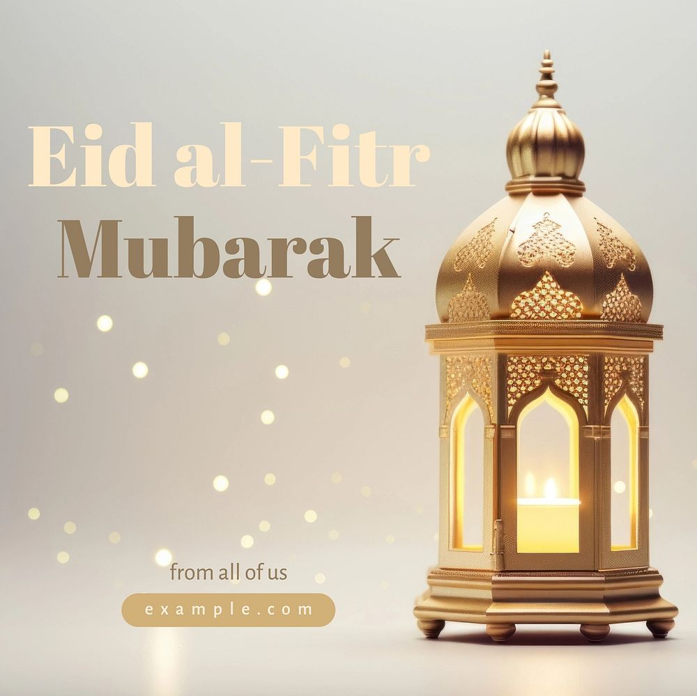 Eid al-Fitr Mubarak Instagram post template