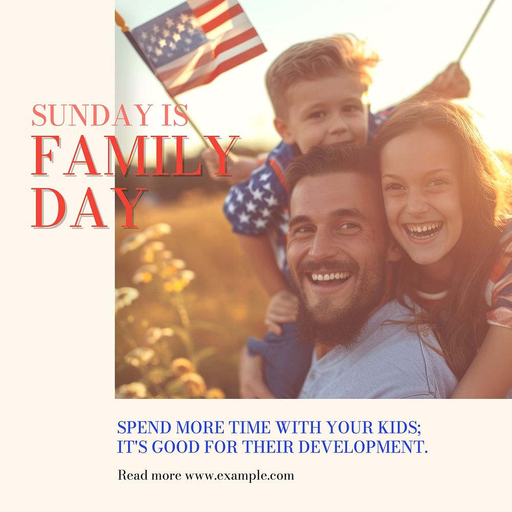 Family time Instagram post template