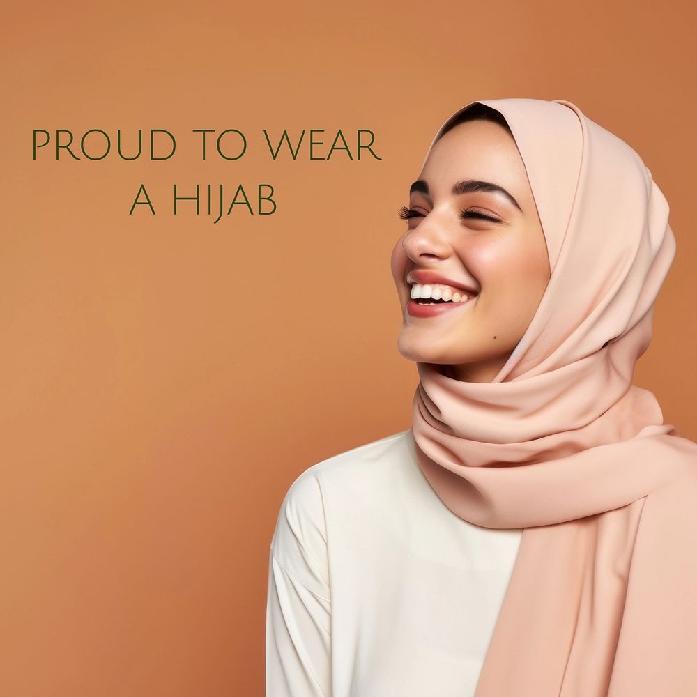 Hijab  quote Instagram post template