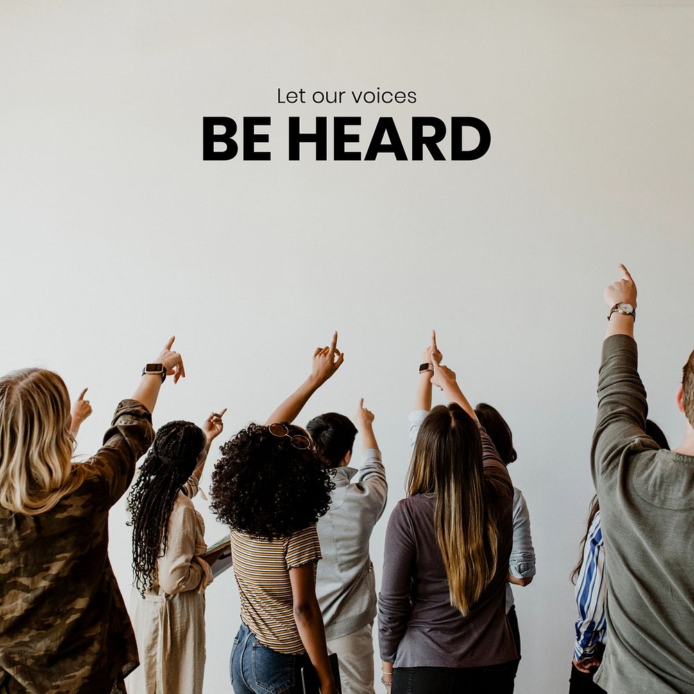 Let our voice be heard | Free Photo - rawpixel