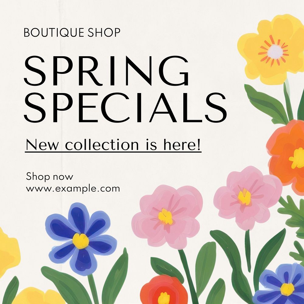 Spring specials Instagram post template