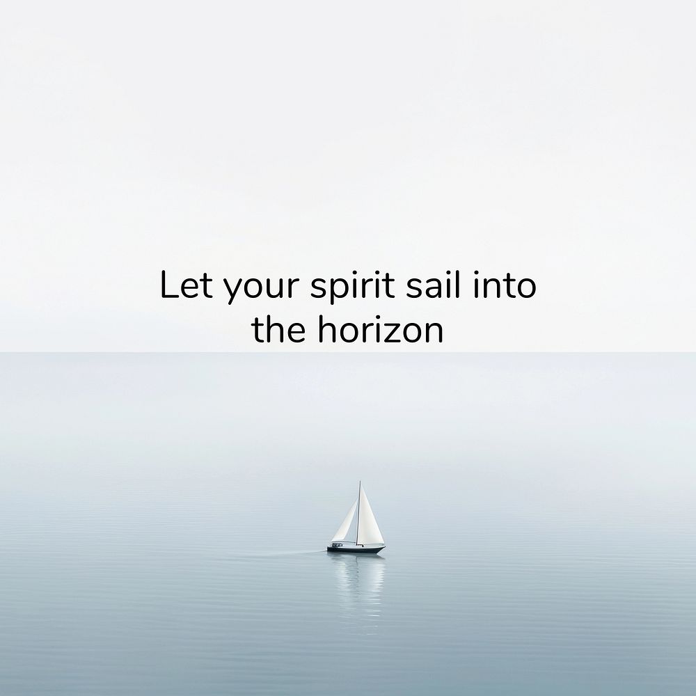Sail into the horizon Instagram post template
