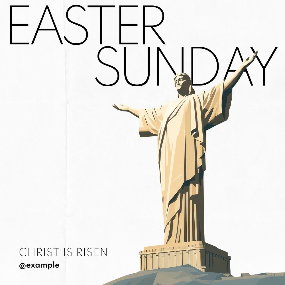 Easter Sunday Instagram post template