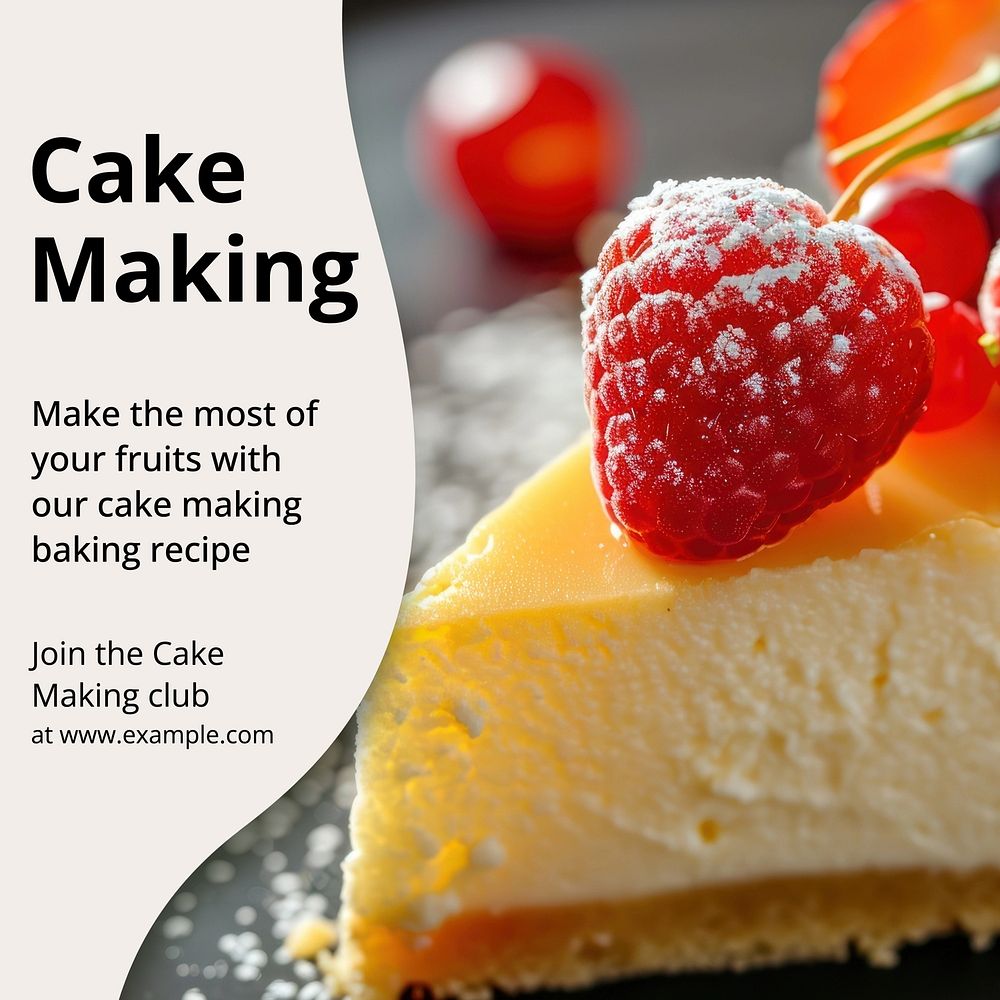 Cake making Instagram post template