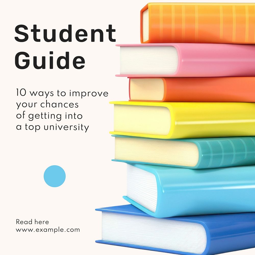 Student guide Instagram post template  