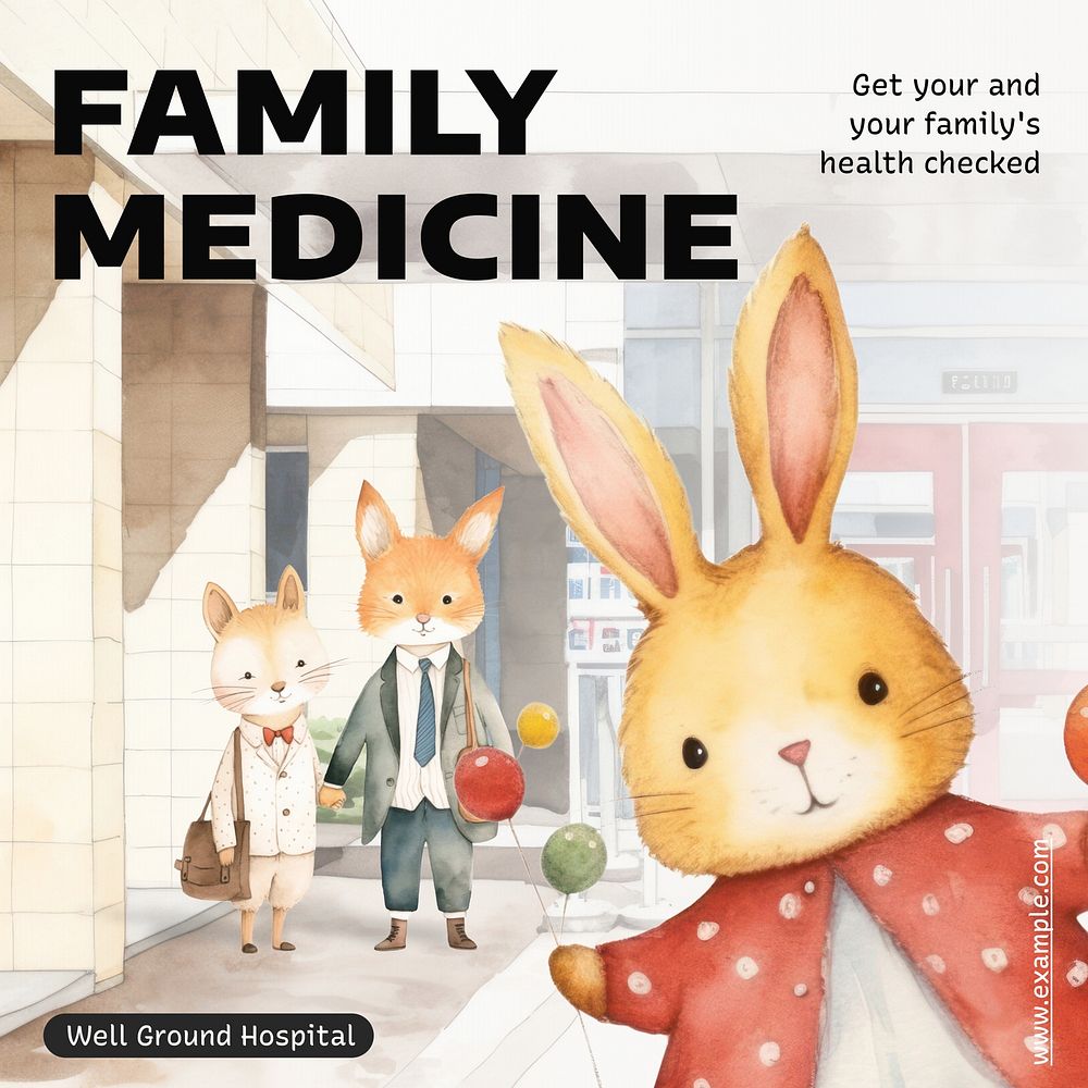 Family medicine Instagram post template