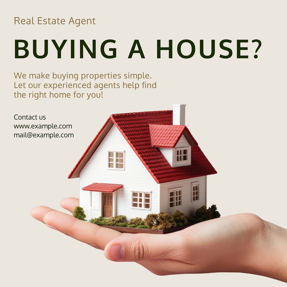 Real estate services Facebook post template