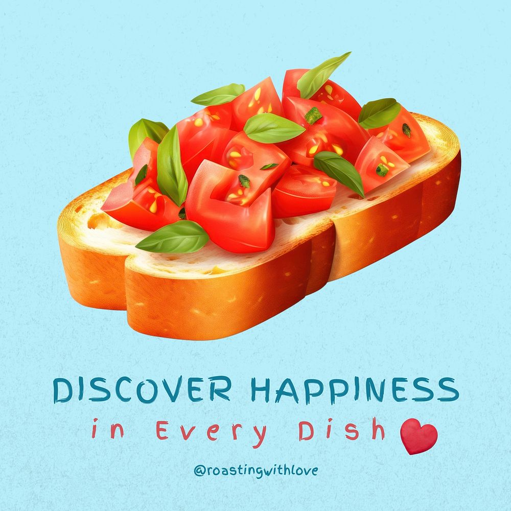 Food quote Instagram post template