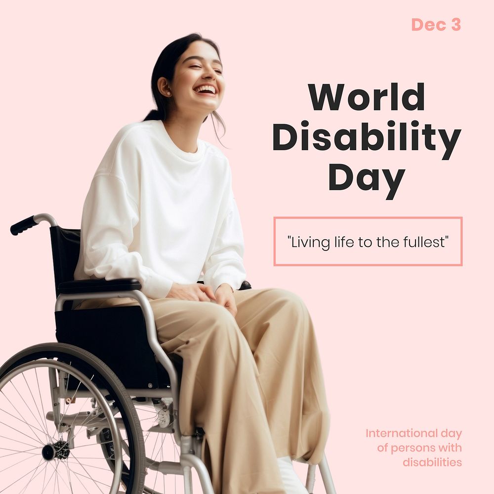 World disability day Instagram post template