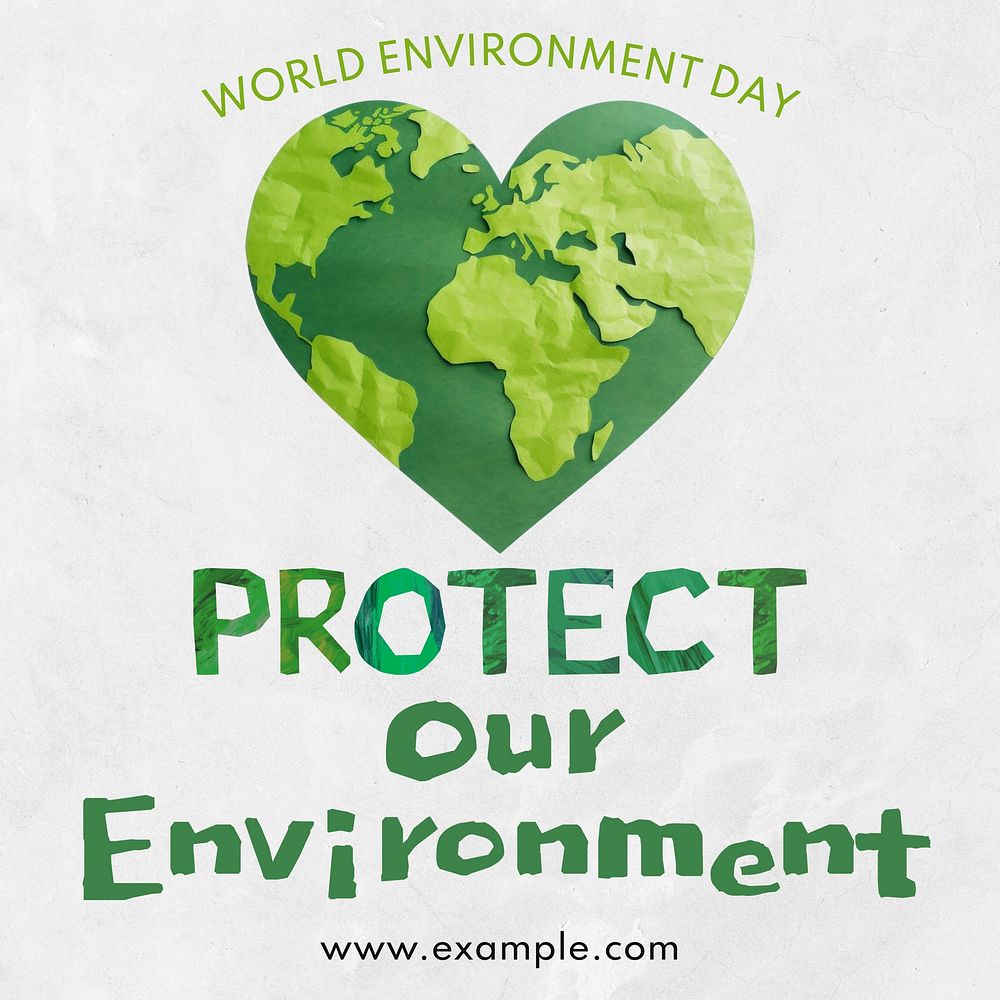 Protect environment Instagram post template