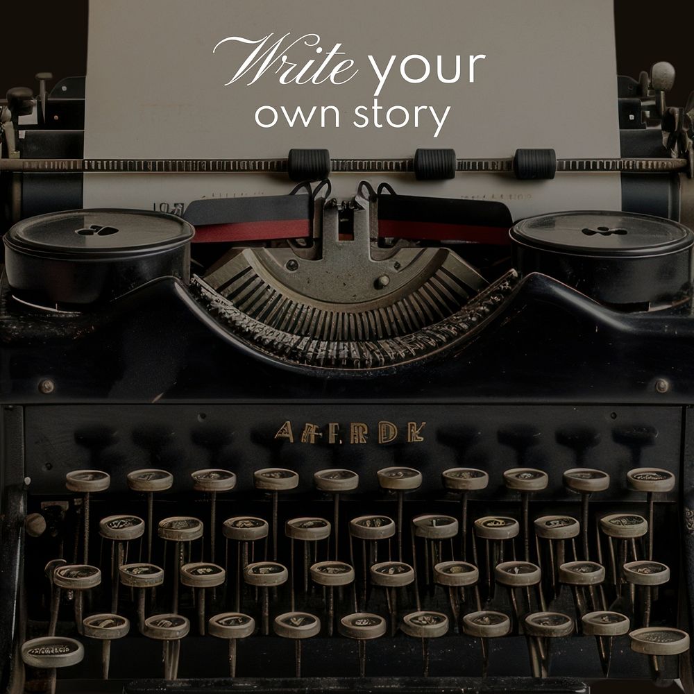 Write your own story quote Instagram post template