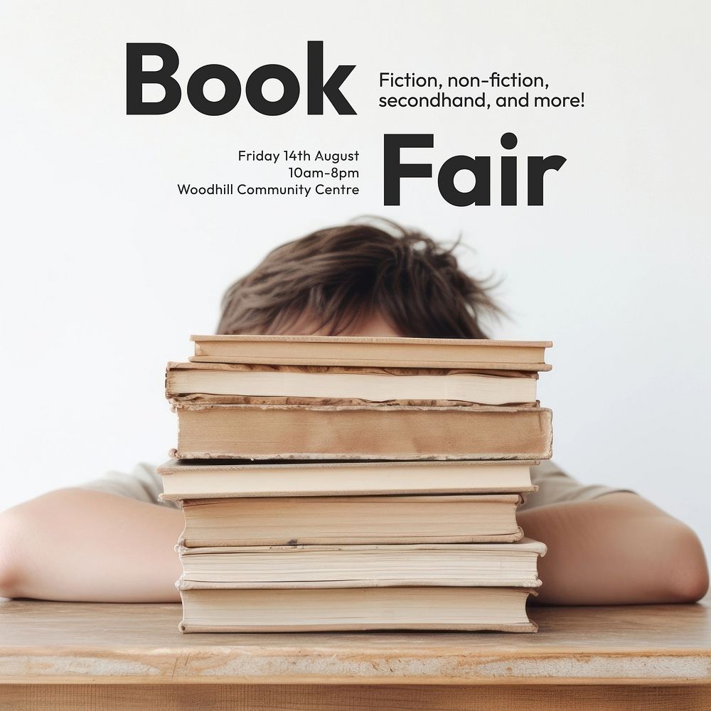 Book fair Instagram post template