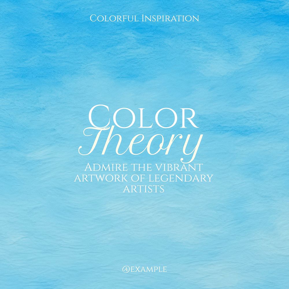 Color Theory Instagram post template