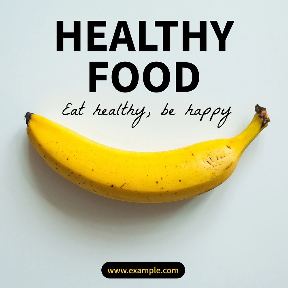Healthy Food Facebook post template