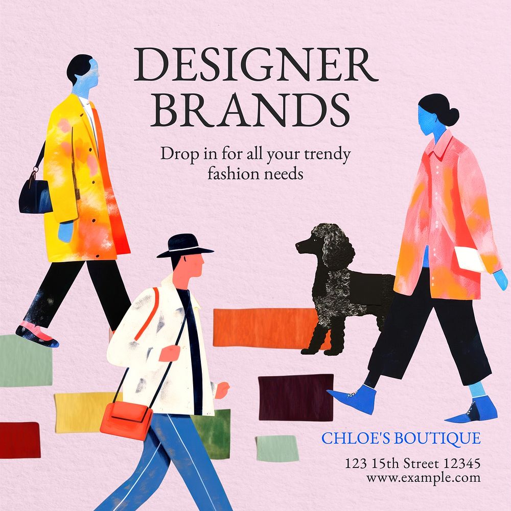 Designer brands Instagram post template