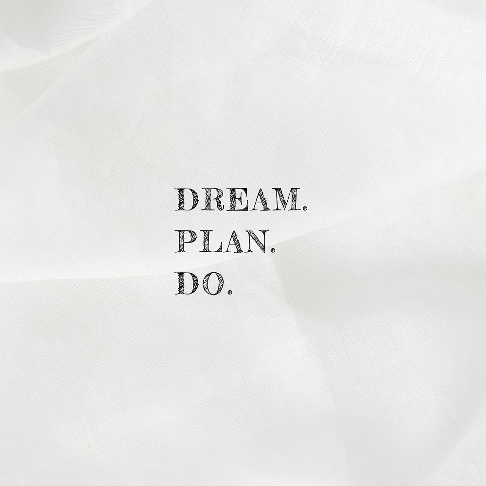 Dream, Plan, Do Facebook post template