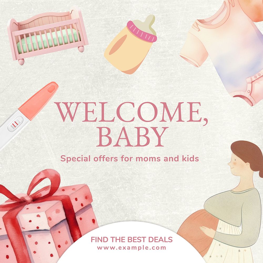 Mom & kid special offer Facebook post template