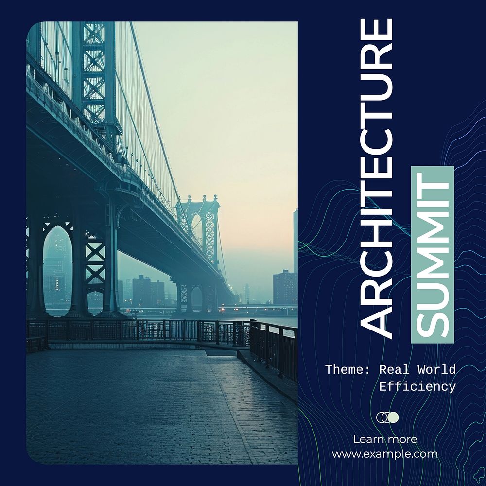 Architecture summit Instagram post template