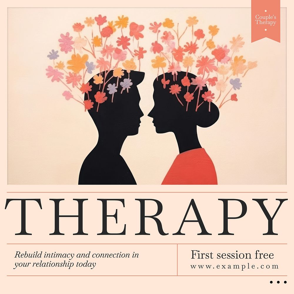 Therapy Facebook post template