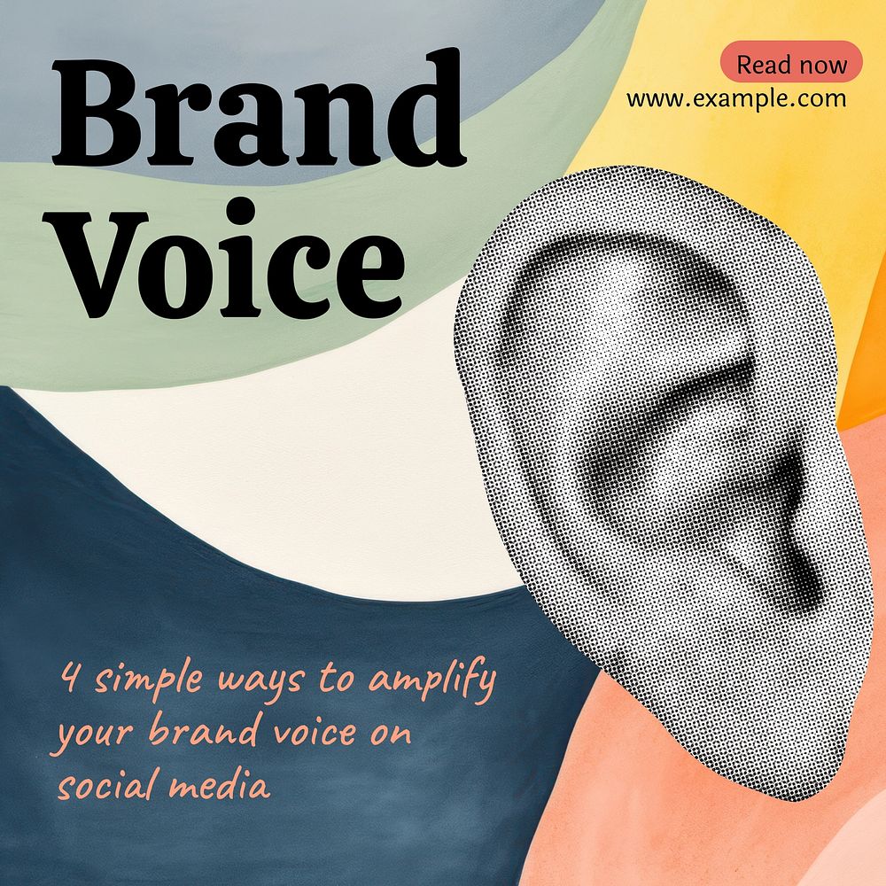 Brand voice Instagram post template