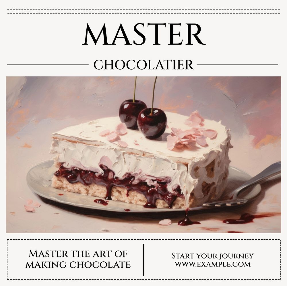 Master chocolatier Instagram post template