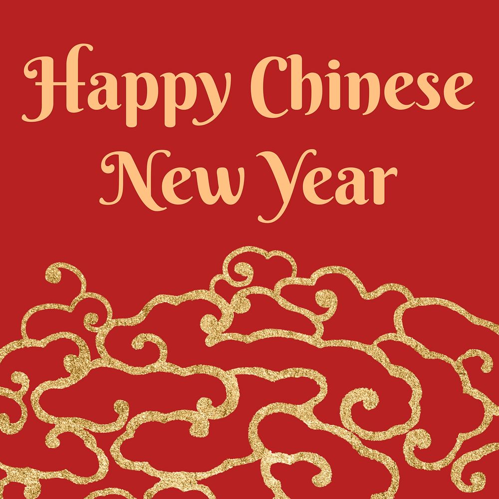 Happy Chinese new year Instagram post template