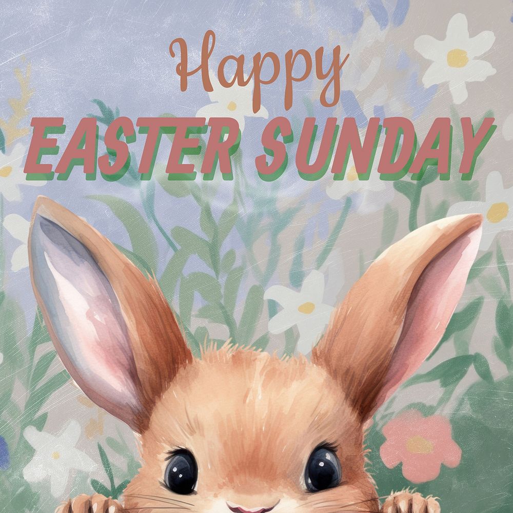 Easter Sunday Instagram post template