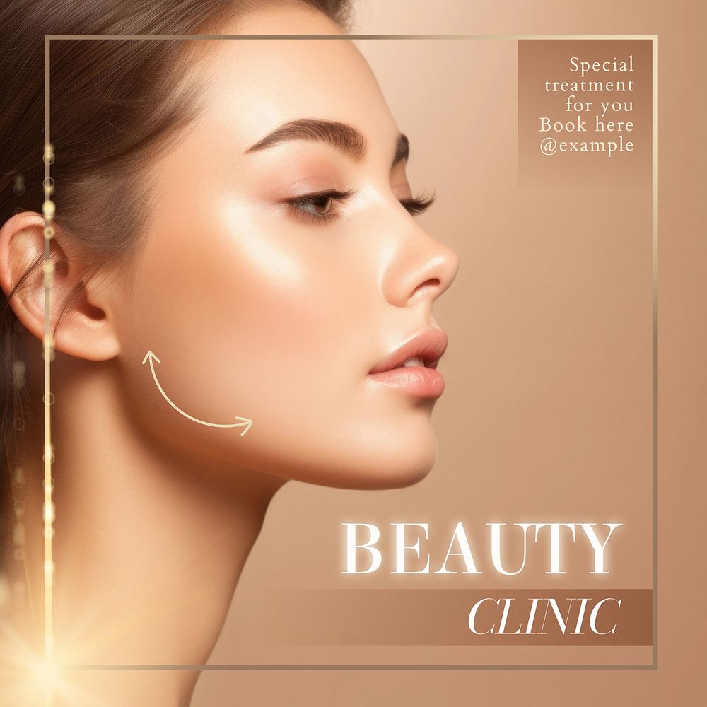 Beauty clinic Instagram post template