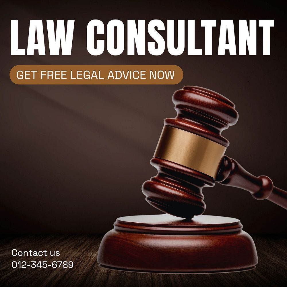 Law consultant Instagram post template