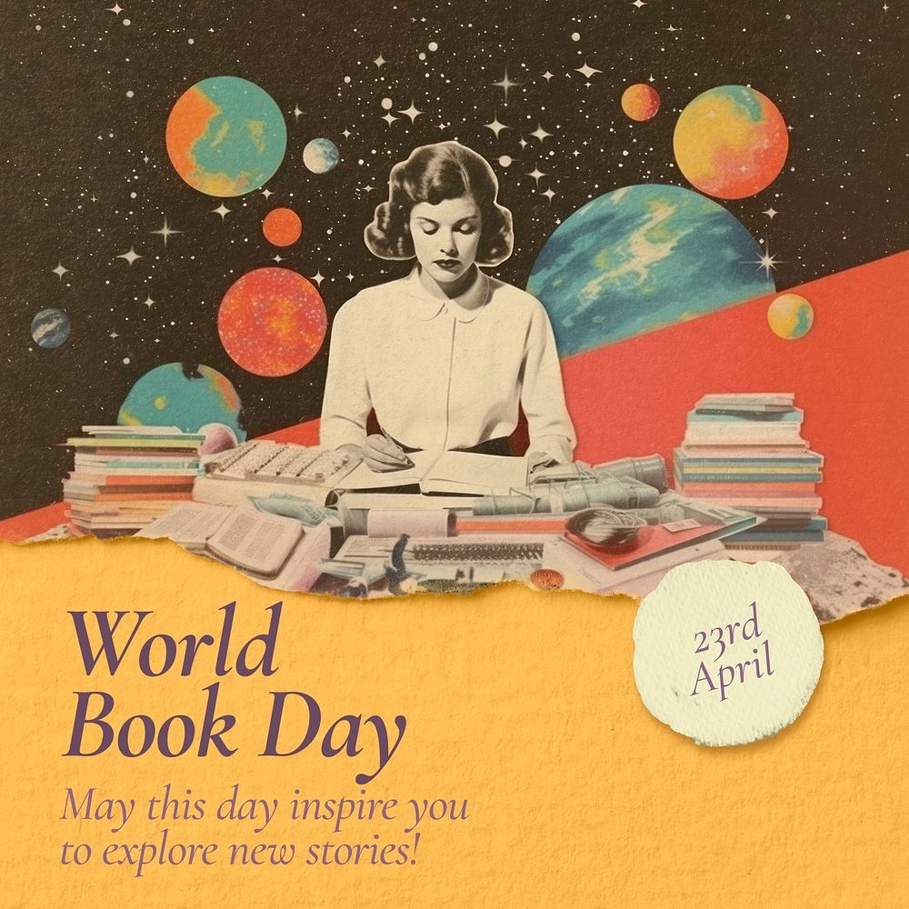 World Book Day Instagram post template