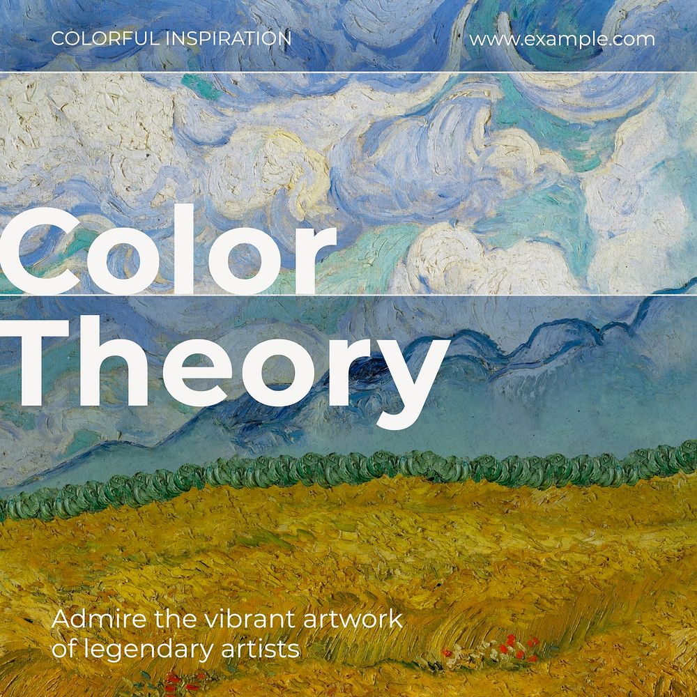 Color Theory Instagram post template