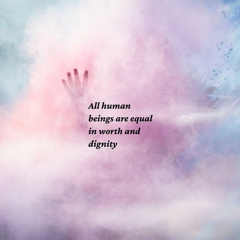 Equality quote Instagram post template