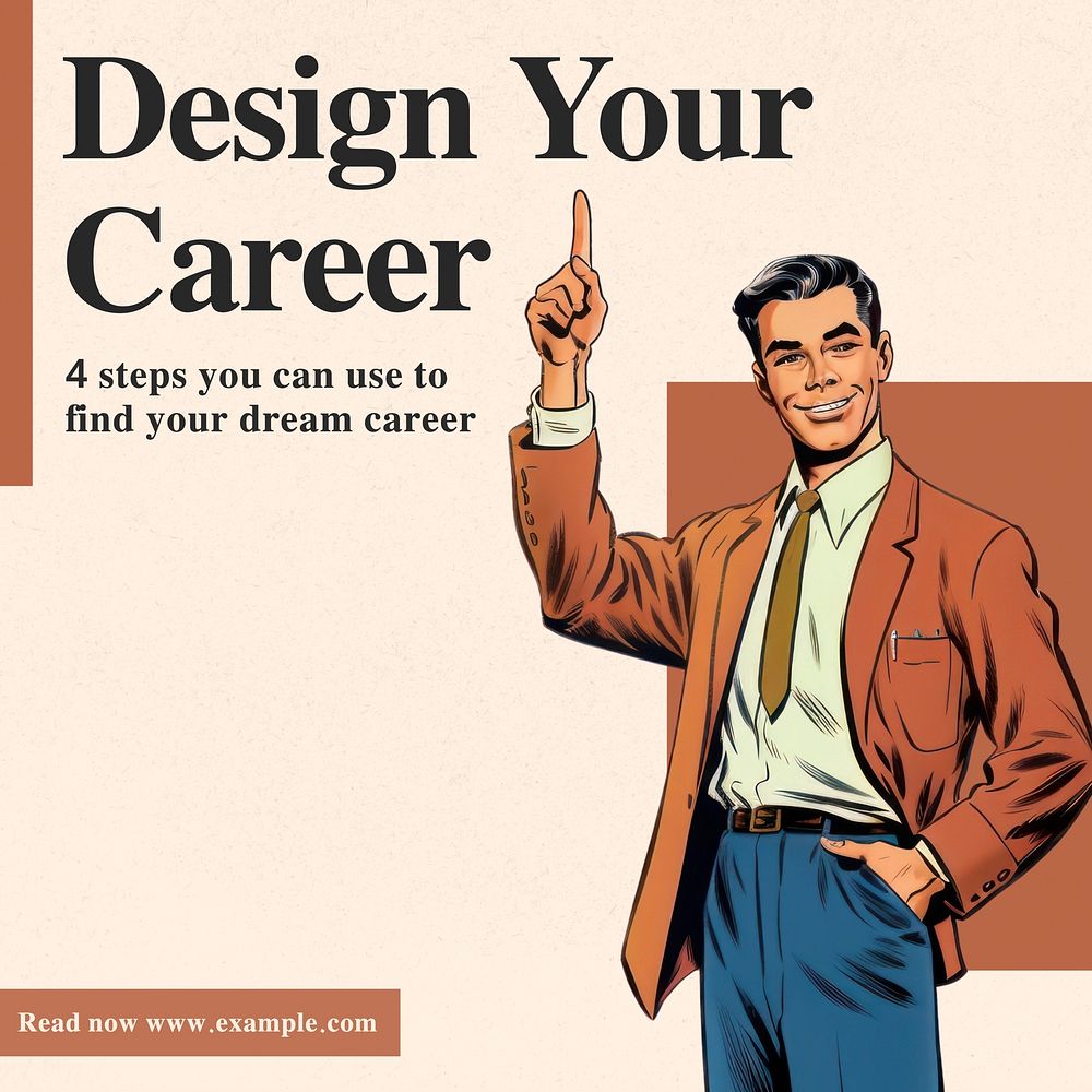 Career design Facebook post template