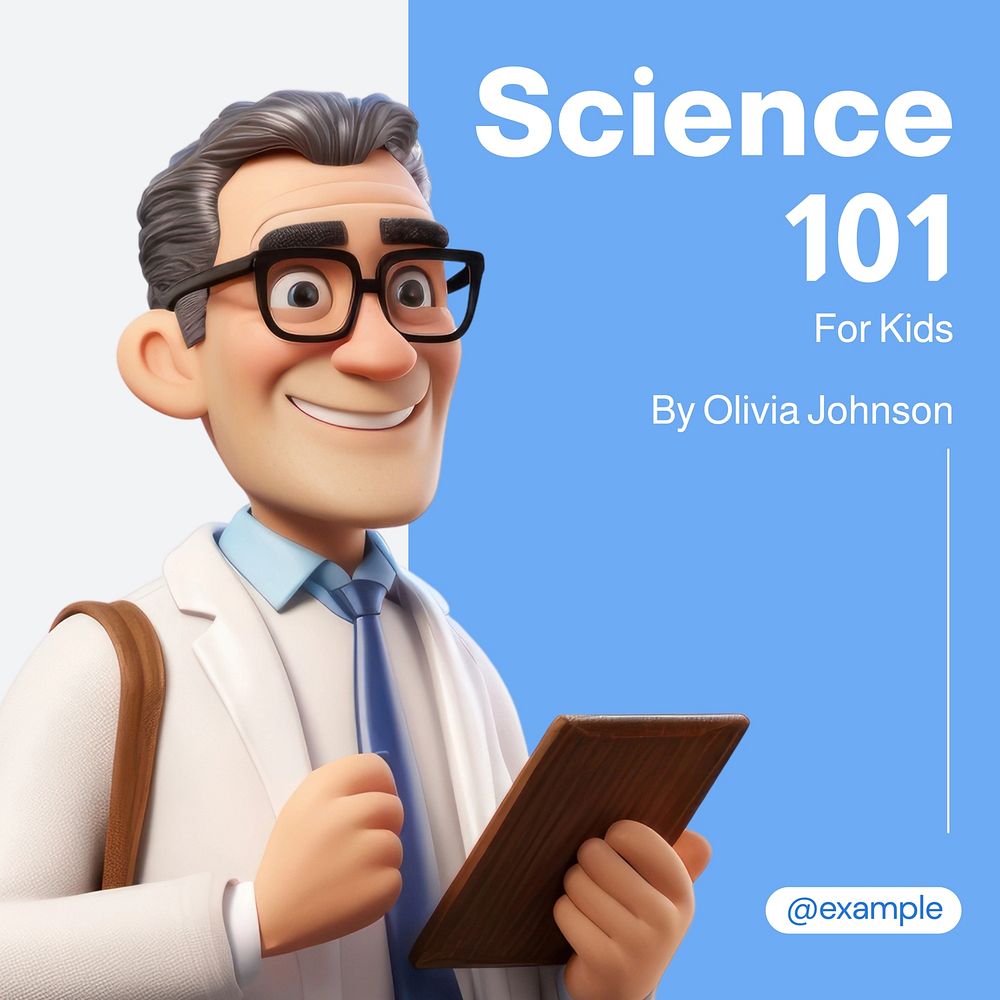 Science 101 Facebook post template