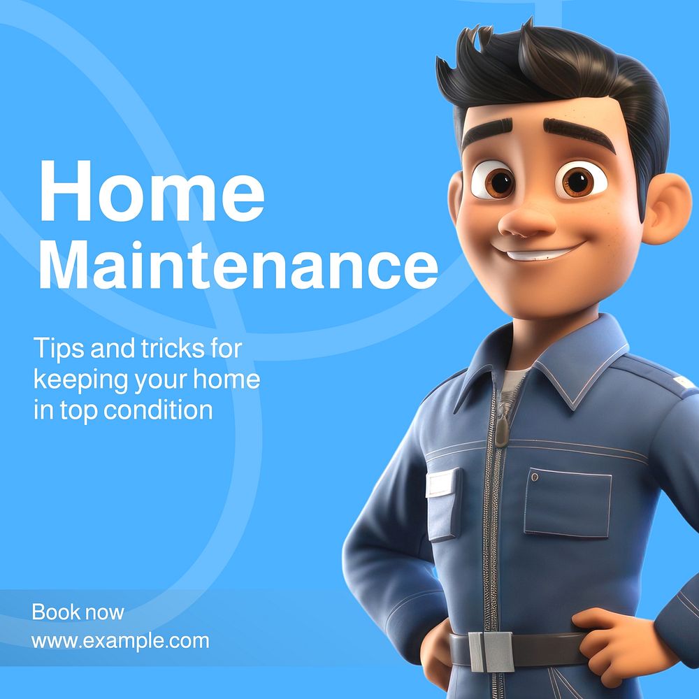 Home maintenance Facebook post template
