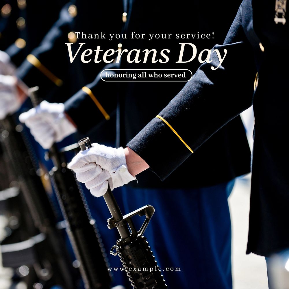 Veterans day Instagram post template