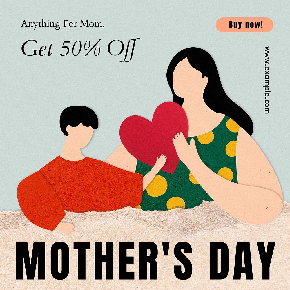 Mother's day sale Instagram post template